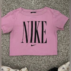Nike Women's Short Sleeve Pink Tee